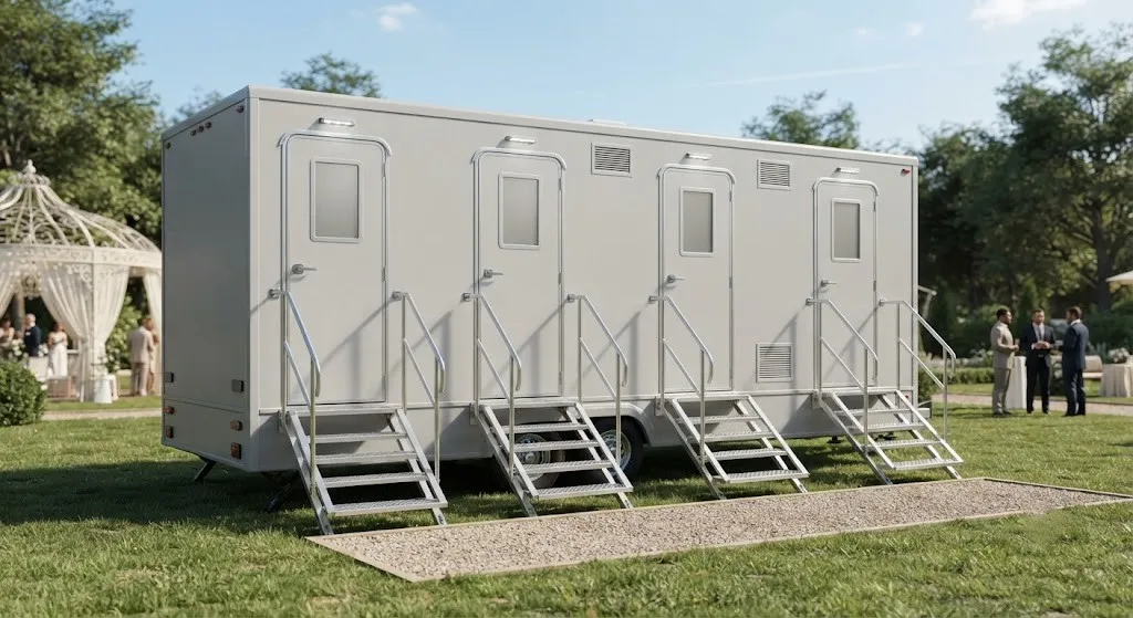 4 Stall Restroom Trailer in Levittown, PA
